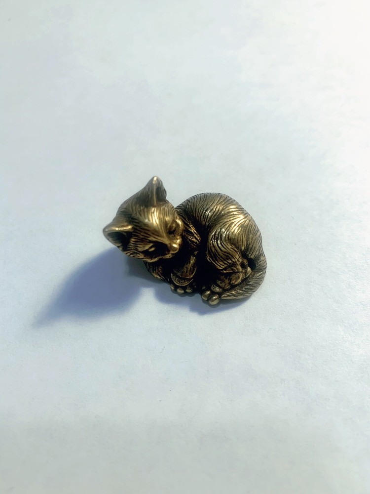 Pure Copper  Golden Colored  “Kitten ” Ornament -One Piece