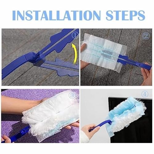 20 Pack Duster Refill Compatible with Swiffer Duster, Multi Surface Heavy Duty