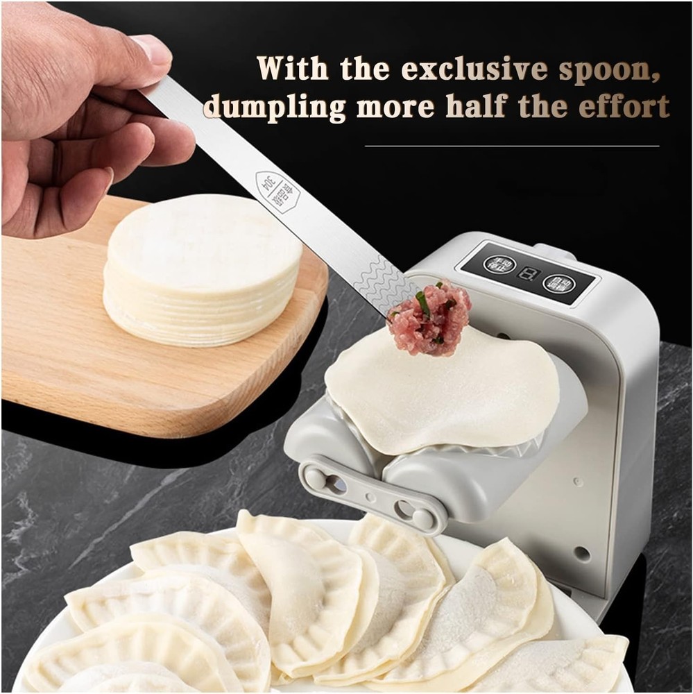 Electric Dumpling Press Maker Machine Automatic White Kitchen Pastry Maker