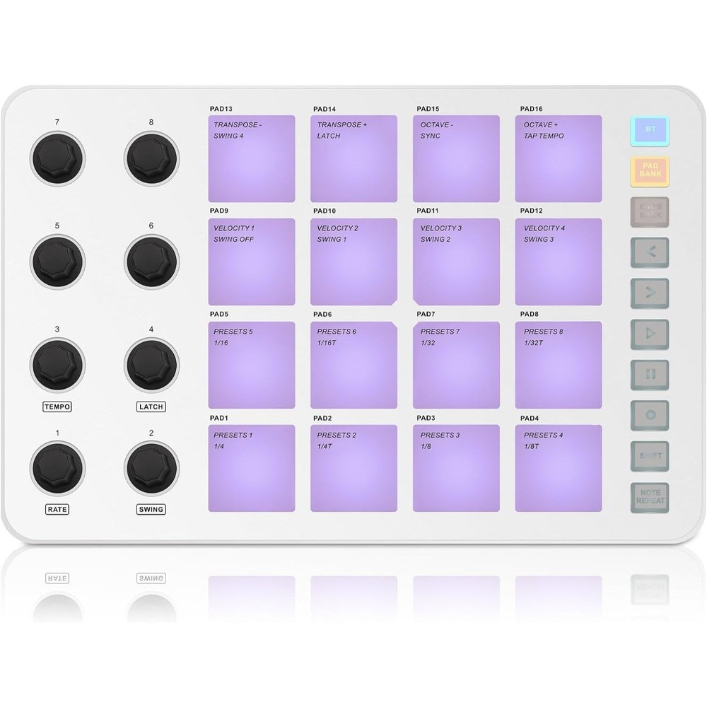 LyxJam 2x2 USB Audio Interface Bundle with Eris 3.5, MIDI Pad,Mic & Headphones