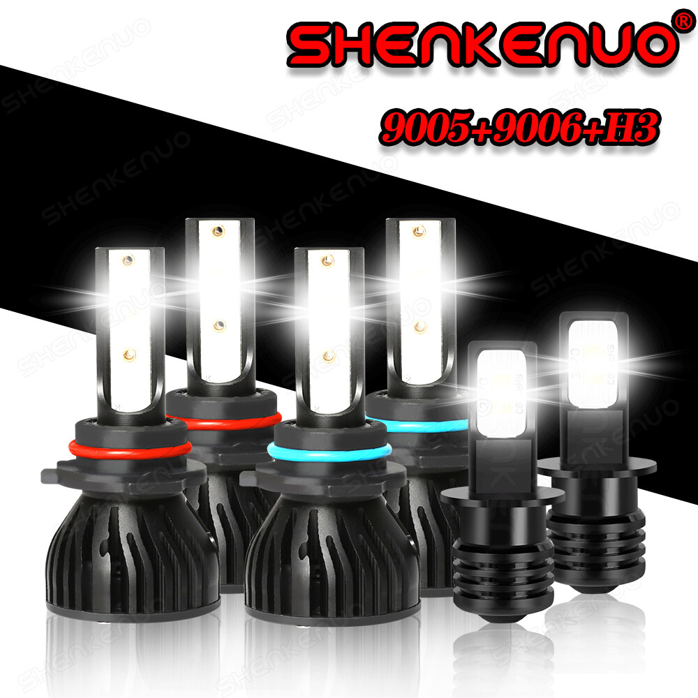 For Lexus SC300 SC400 1994-2000 LED Headlight High Low Beam + Fog Lights Bulbs