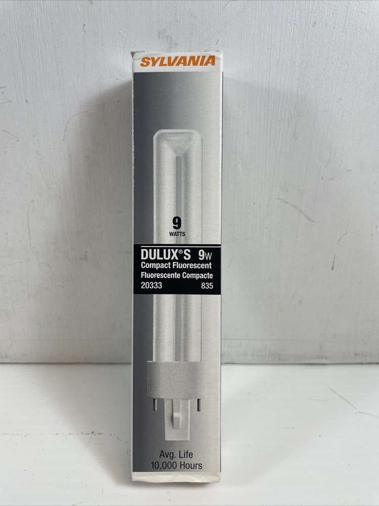 Sylvania Dulux S 9w Fluorescent Compact 20333 G23 Base CF9DS/835