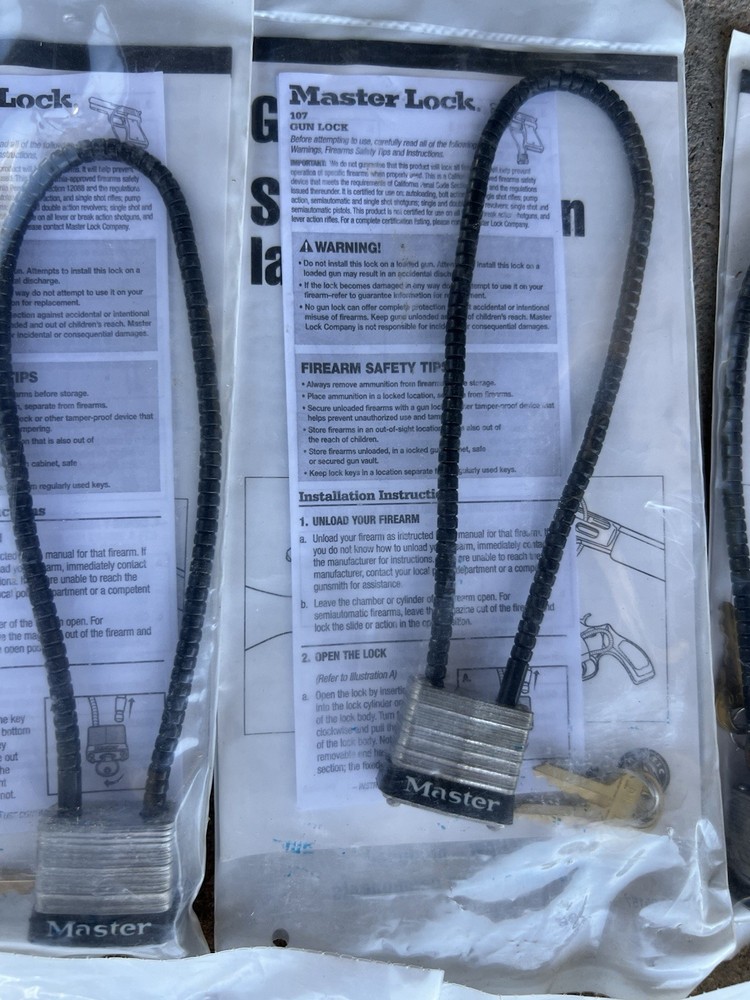 7 MASTER LOCK For Guns