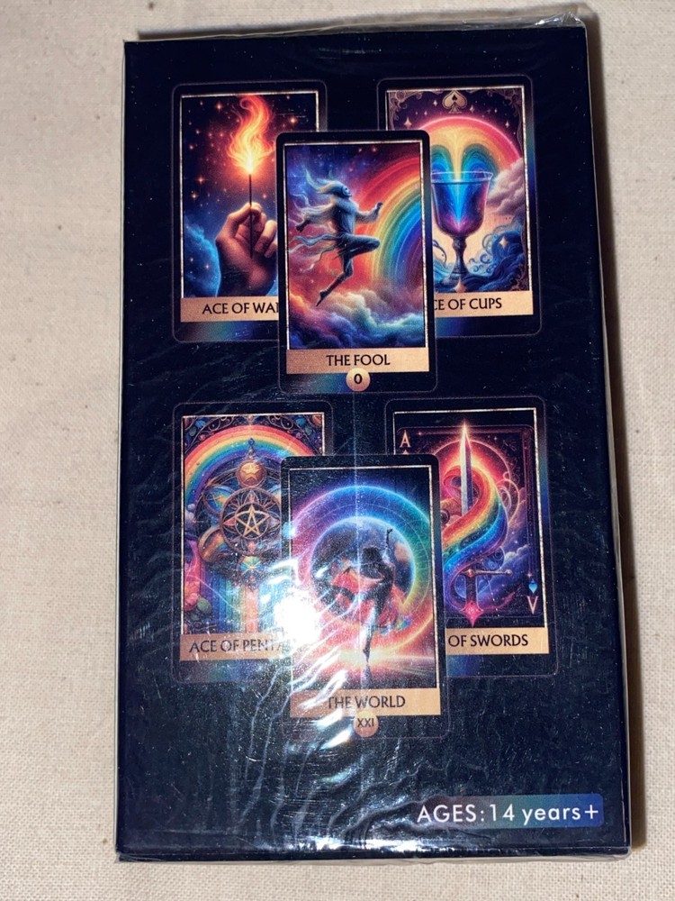 Tarot Card Deck RAINBOW Unique NEW Fun Gift