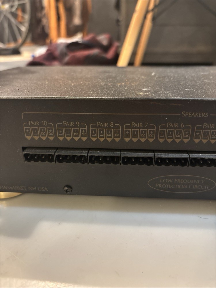 Russound PRO-10 Black Speaker Selector with Low Frequency Protection Circuit