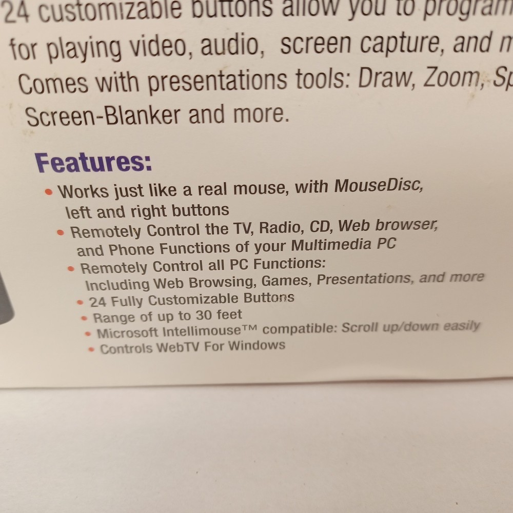 Vintage ADS Technologies Universal Remote Mouse