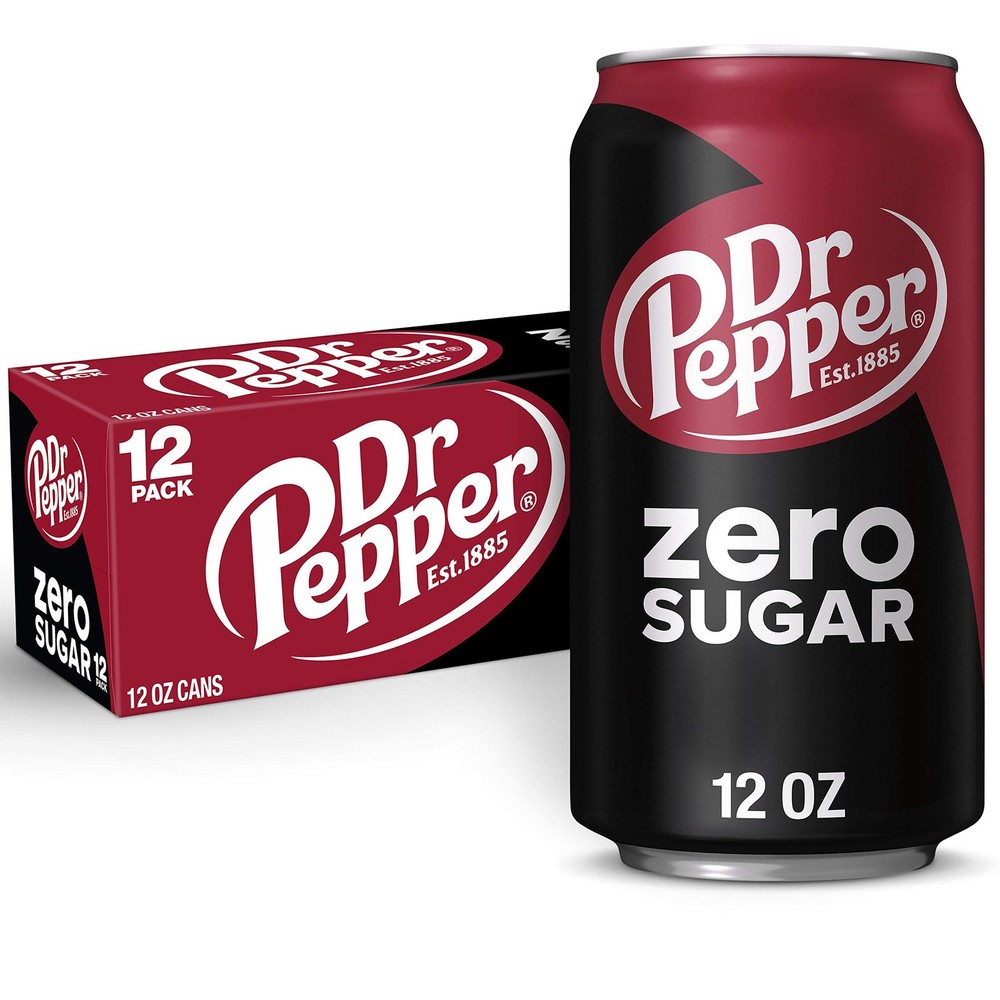 Zero Sugar Soda, 12 Oz Cans, 12 Pack - Refreshing Beverage Option