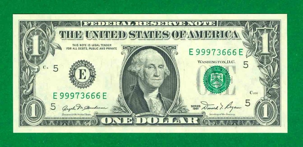 $1 1981 1 E/E BLOCK (w) RICHMOND CU. P-5. SHEET NOTE MULE