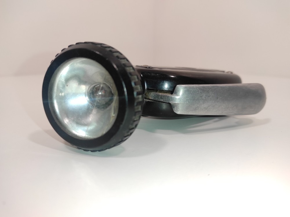 Soviet electrodynamic flashlight called "Zhuchok." "B-44."