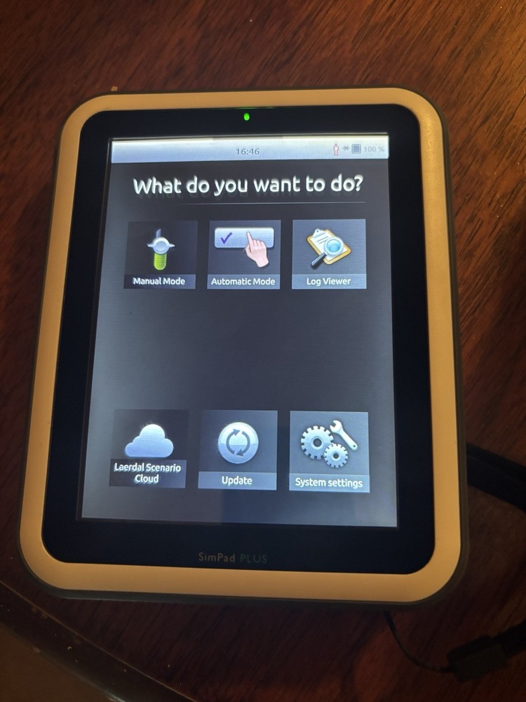 2 Laerdal SimPad Patient Simulators Controller with Cases (Model #: 204-30150)