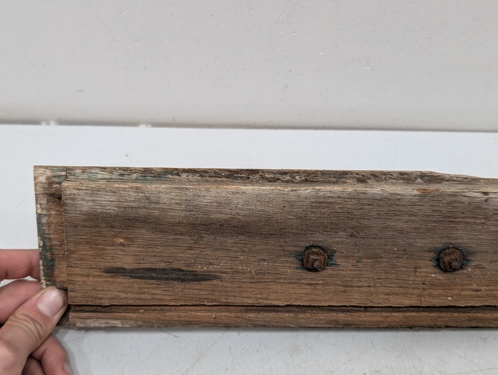 Architectural Salvage Wood Drawer Front Ornate Victorian Primitive Drawer Pull