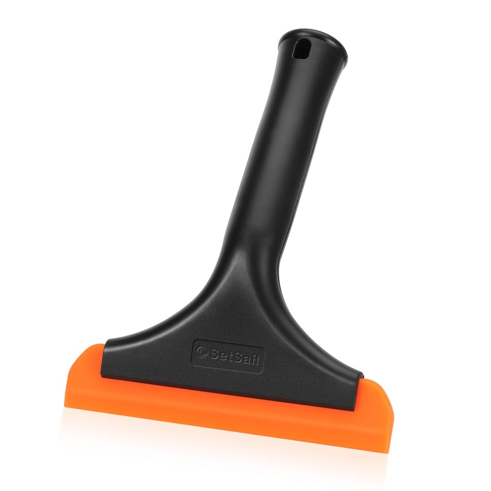 SetSail Shower Squeegee for Glass Doors, Small 1 Pack, Black