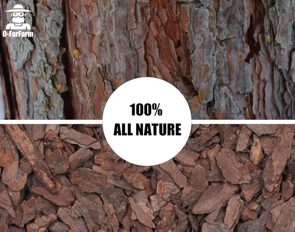 Orchid Bark for Plants, Organic Pine Bark for Proper Root Development for Phalae