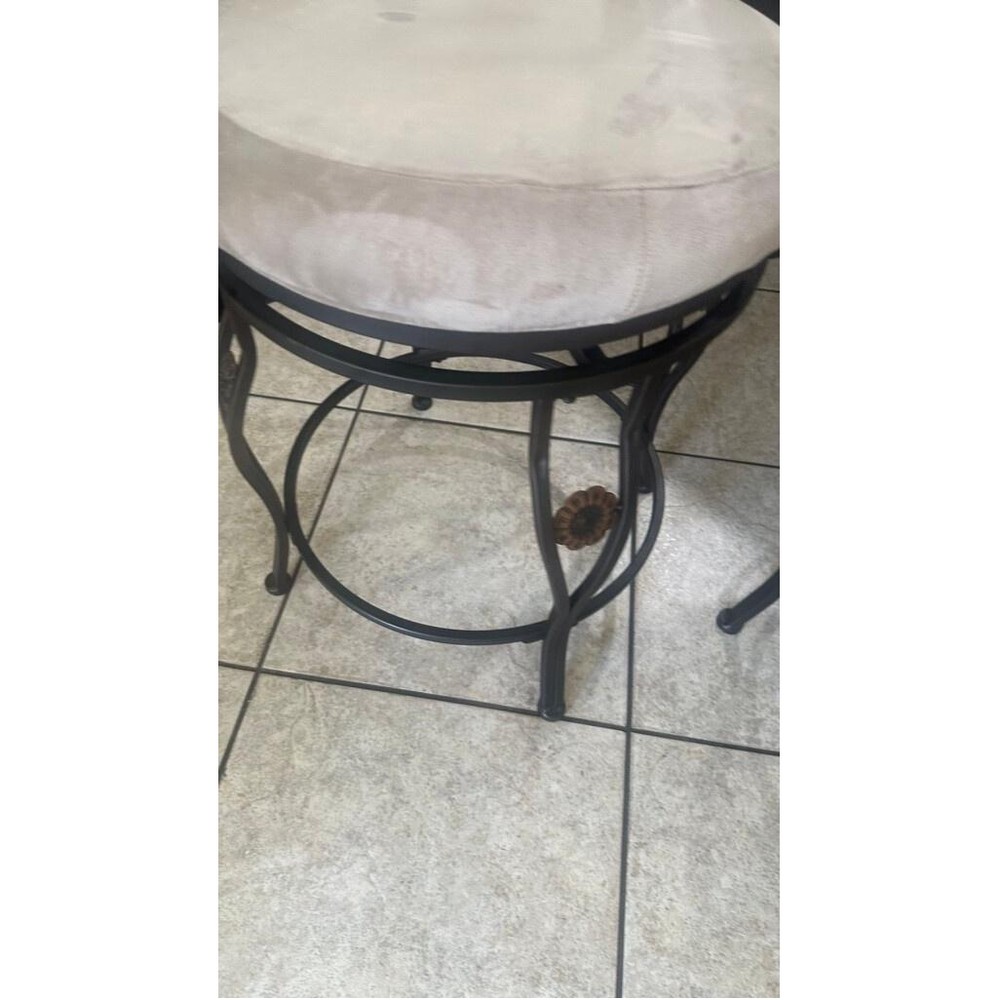 Two Counter Height Metal Bar Stools
