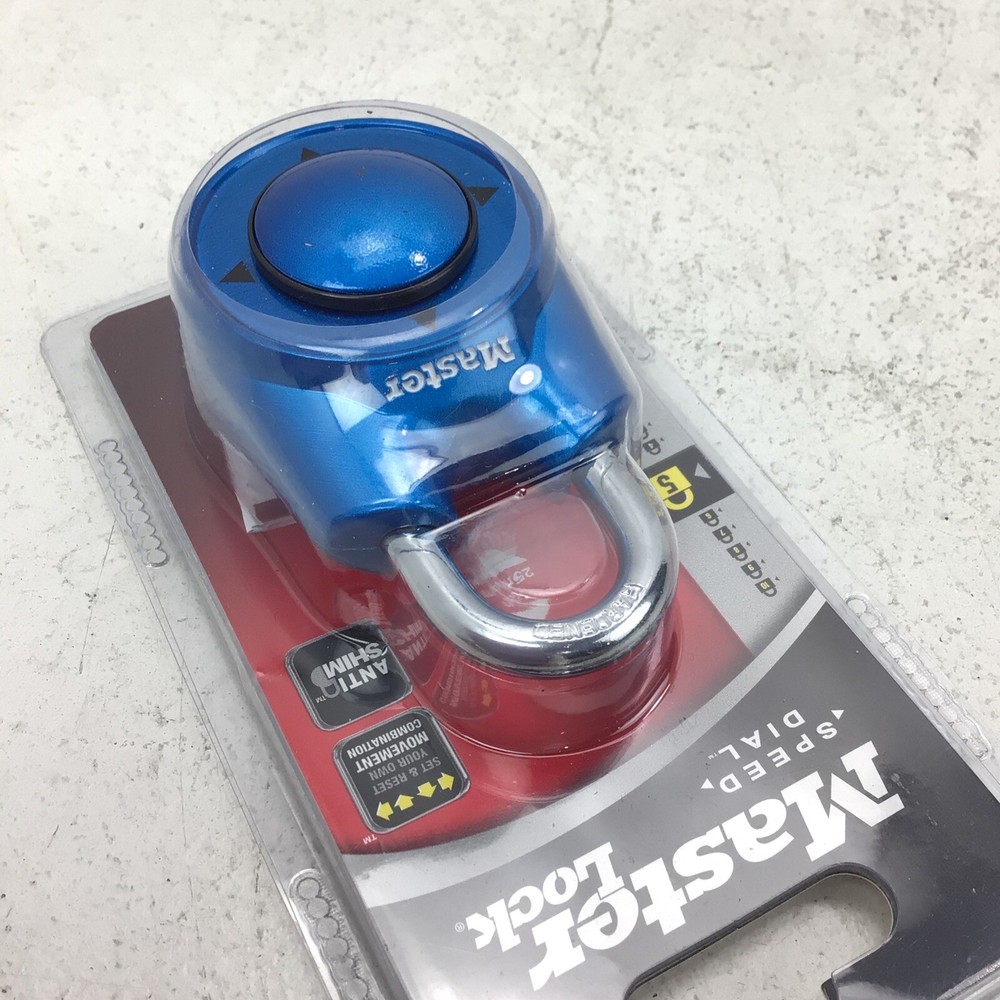 Master Lock Speed Dial Resettable Combination 1500iD Directional Movement Blue