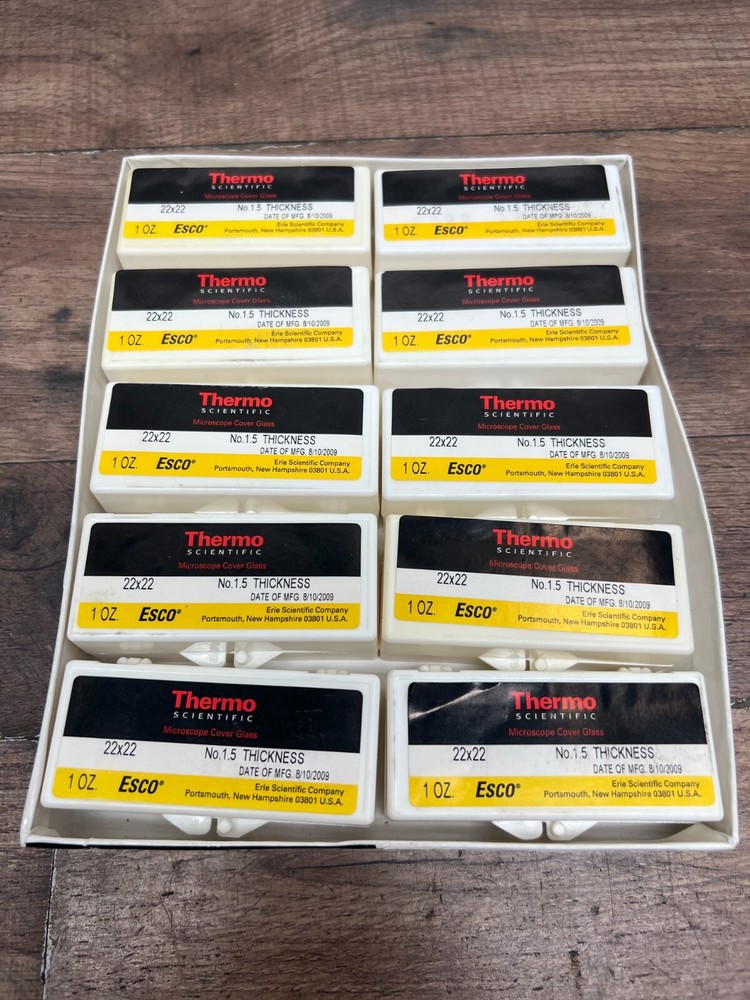 Thermo Microscope Cover Glass 22x22mm 10 Pack