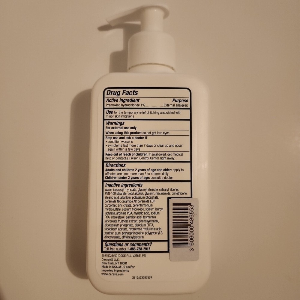 CeraVe Itch Relief Moisturizing Lotion 8 Oz