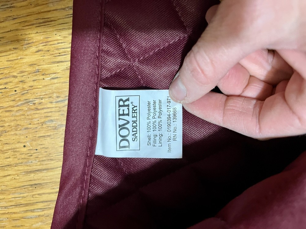 Dover Saddlery All Purpose Maroon Quilted Saddle Pad