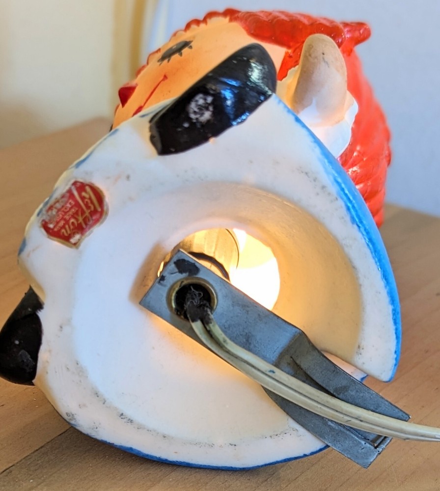 Vintage Lefton Raggety Ann Night Light Excellent Condition Original Light Bulb