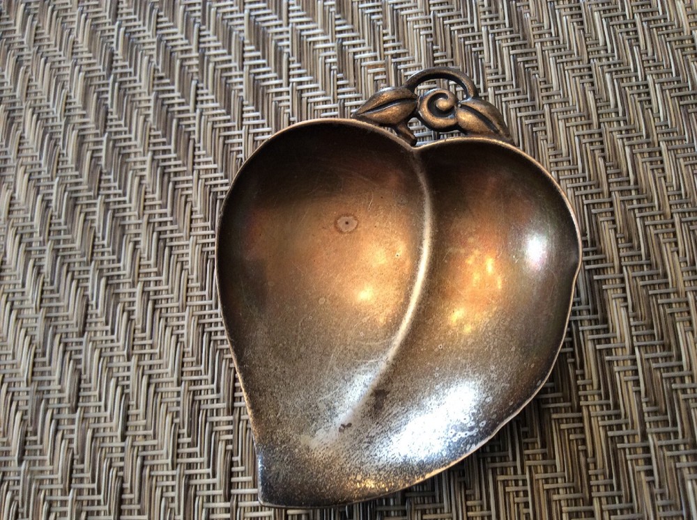 Sterling Antique Signed Tiffany Leaf Dish