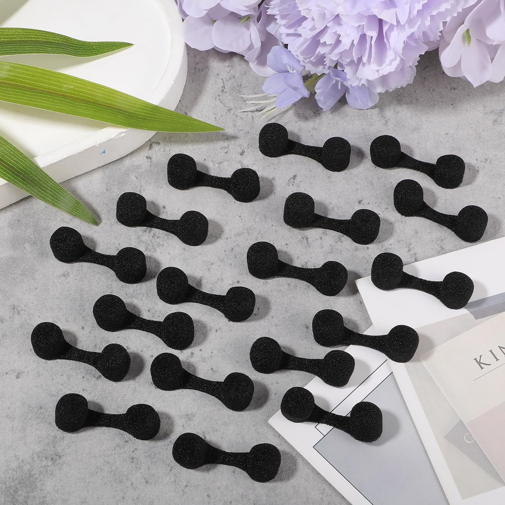 ElevateTech 50Pcs Nose Plug Filter, Disposable Filter onesize, Black