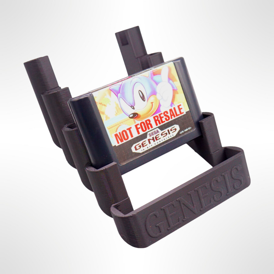 Custom Stack Display Holder for SEGA Genesis Cartridges *Holds 5*