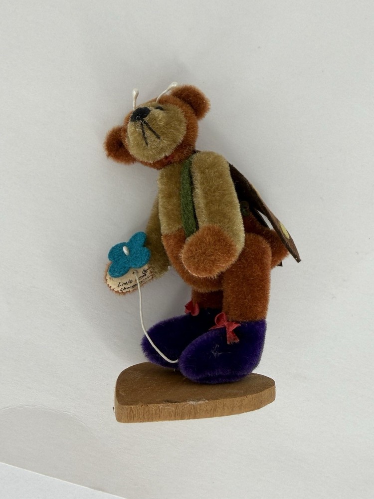 Handmade Miniature Bear Bug Flower Signed “FIGIS” by Sally Lambert