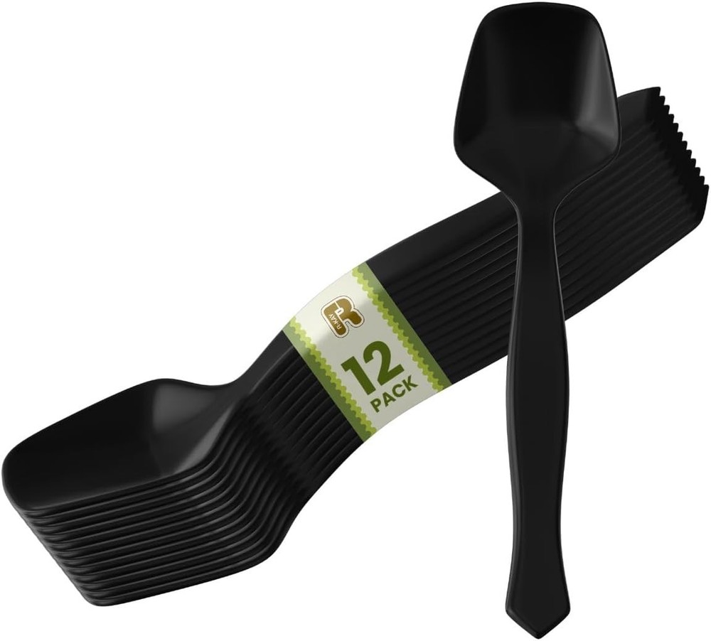 Bla Plastic Serving Spoons For Buffet 7.5 Inch - Bla Plastic Serving