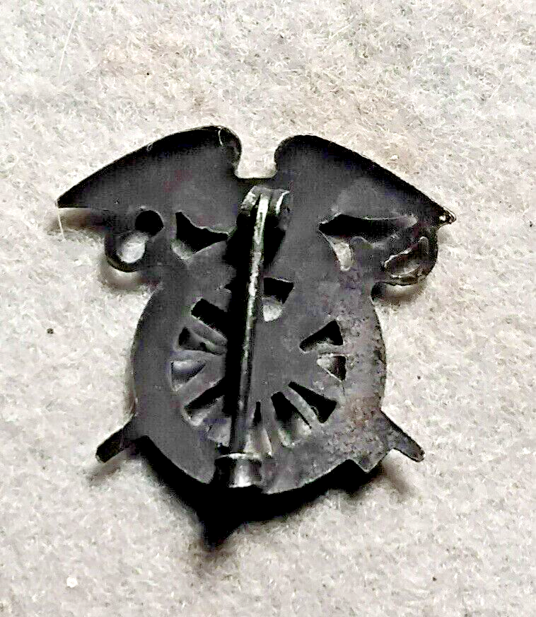 WWI US Army Transportation Corps Insignia intact pin, Eagle facing left, EC