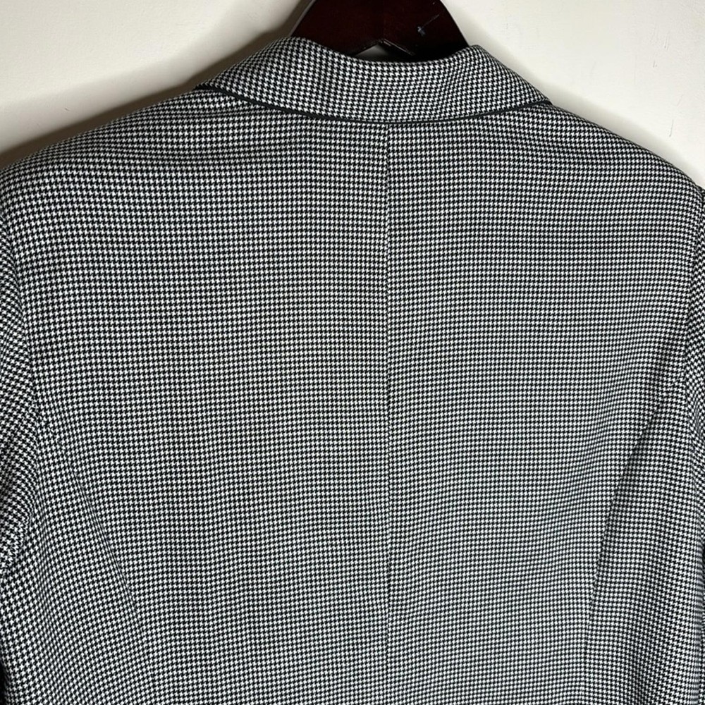 LINDOR Houndstooth Black & White Blazer - Size 16