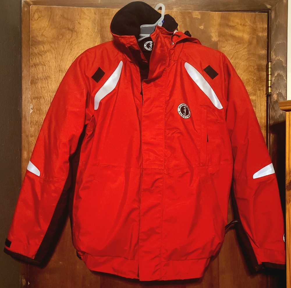 MJ5244 Mustang Catalyst Flotation Jacket, USED LARGE AND EXTRA LARGE, RED/BLK