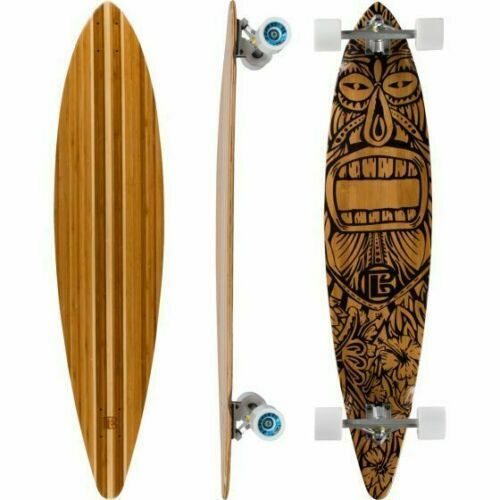Tiki Man Pin Tail Longboard (Complete Longboard)