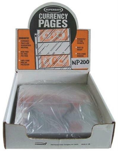 Pages For Graded Certified PMG PCGS Currency Banknotes 2 Pockets 50 Rigid Sheets