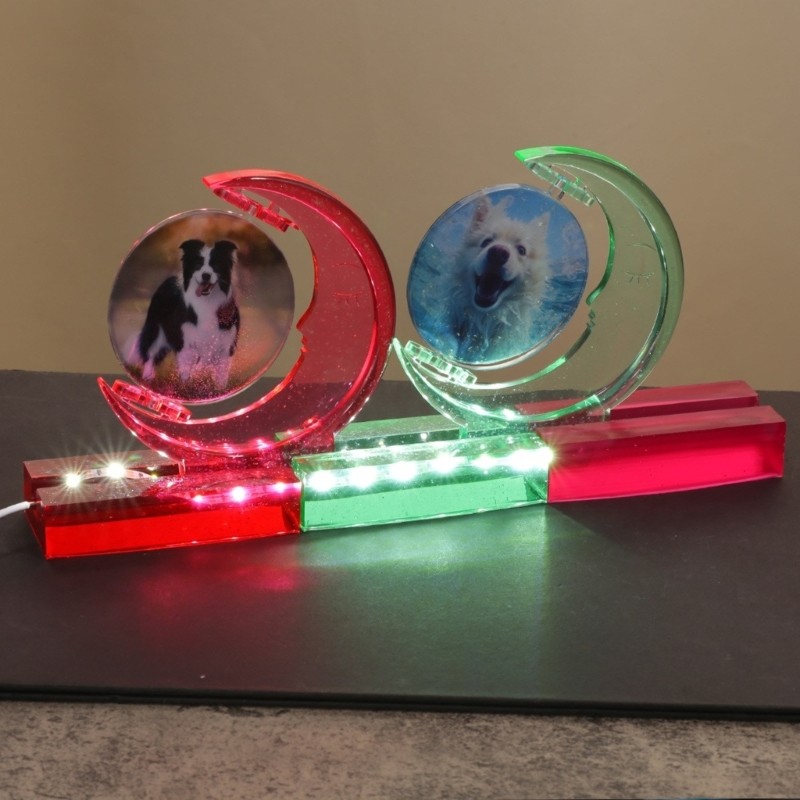 Rotatable Picture Frame Sturdy Silicone for Multiple Photos Decoration