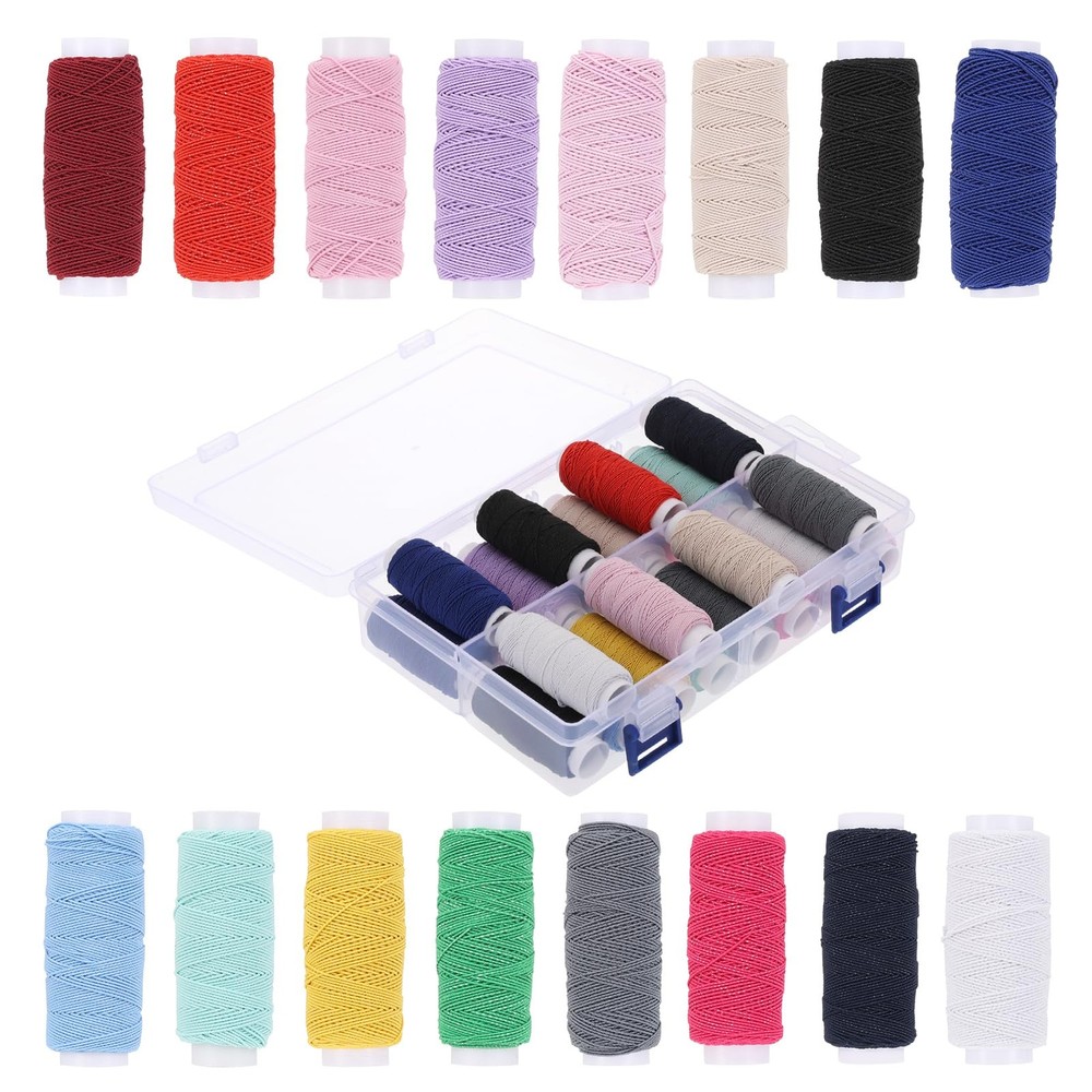 Elastic Sewing Thread for Sewing Machine, 0.5 mm Shirring Elastic Thread for