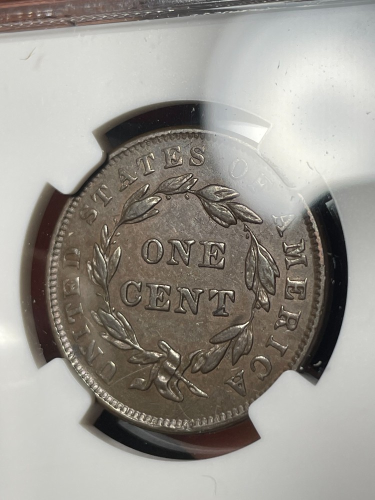 1839 NGC XF45 BN Booby Head Large Cent