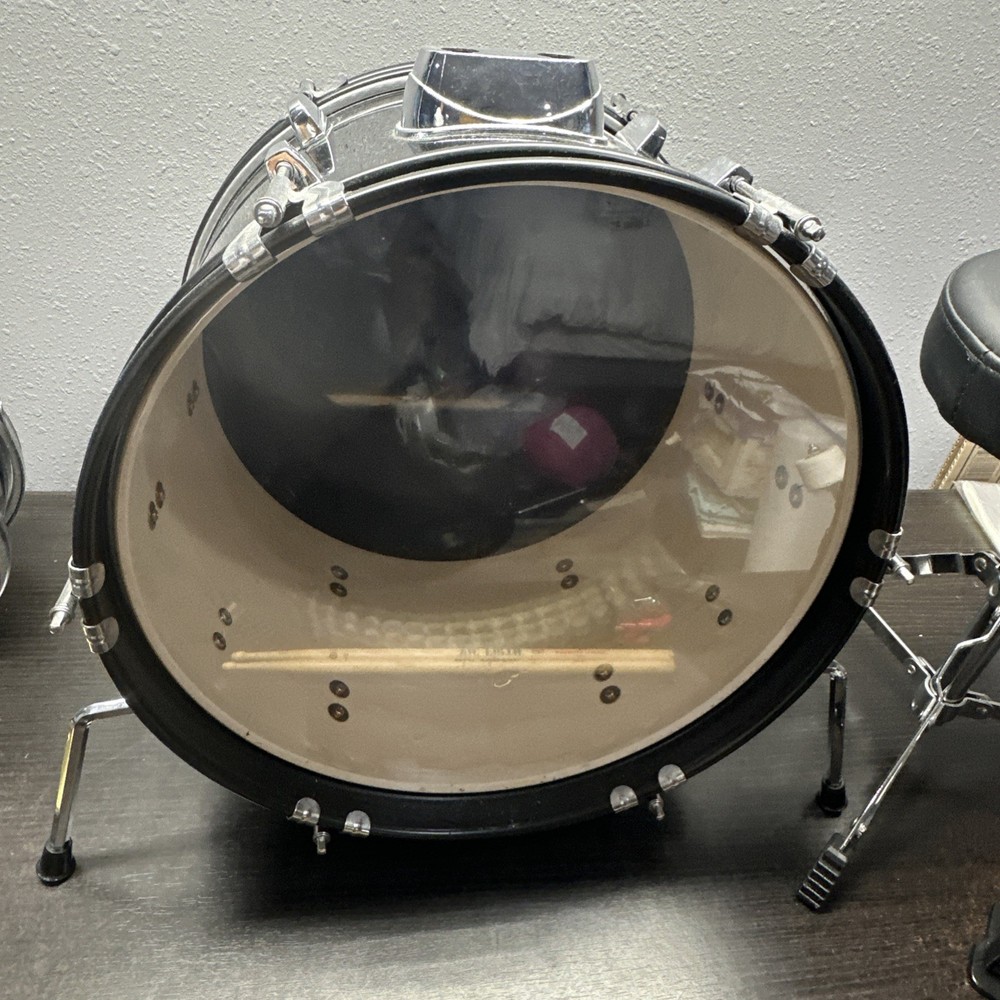 Rogue Lil' Kicker 3-Piece Junior Drum Set Black Pre- Owned