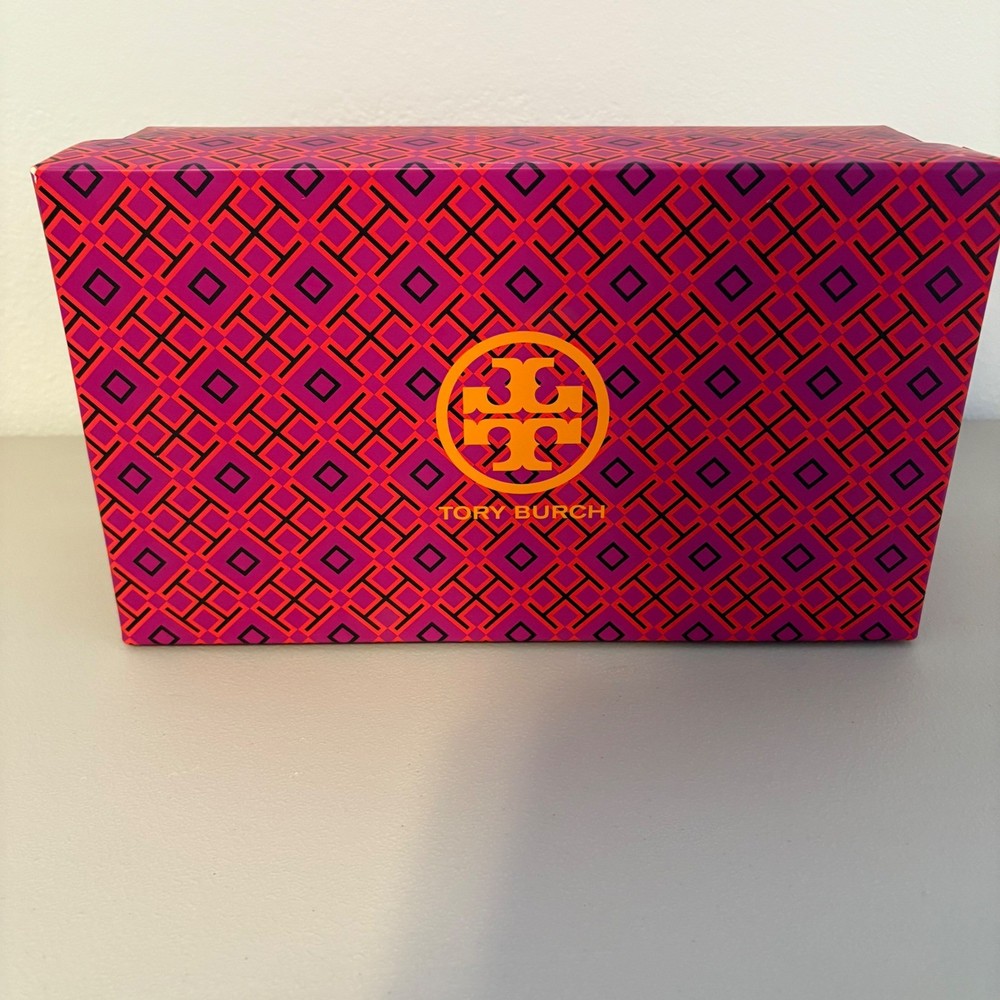 Tory Burch Size 7.5 Geometric Logo Box Storage Keepsake Gift Presentation EMPTY