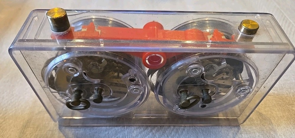 Vintage APFY ROLLAND Chess Clock Analog Mechanical Timer Clear Acrylic