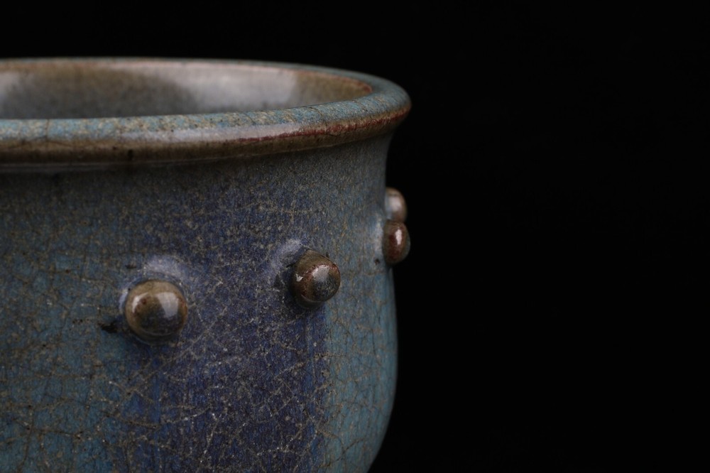 0074 Jun Ware Tripod Incense Burner
