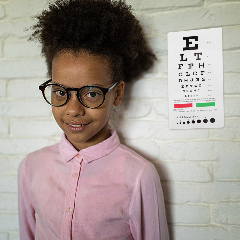 Vision Test Pocket Dual Sided Plastic for