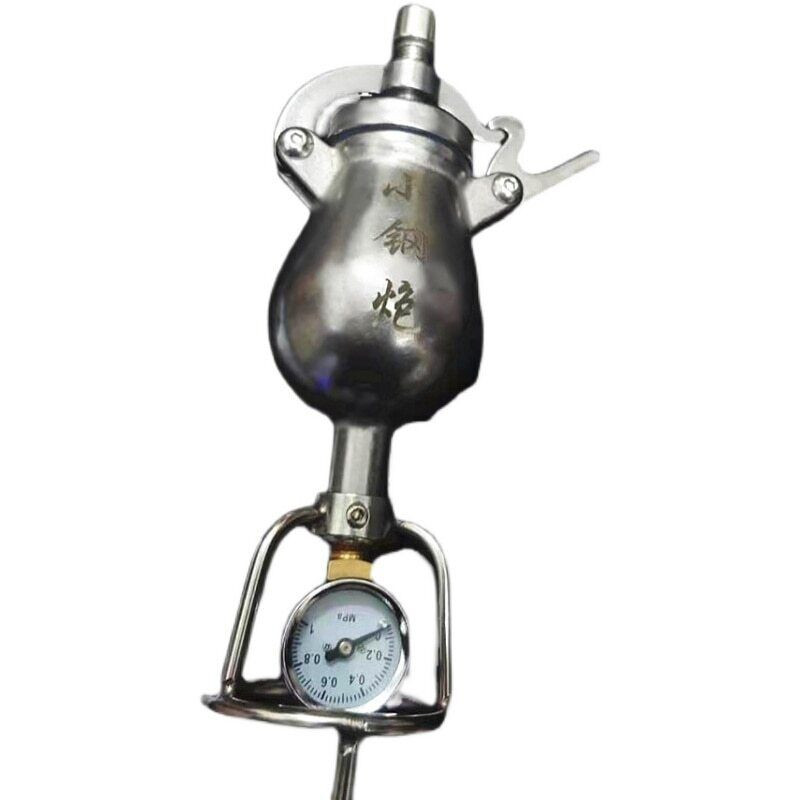 Manual Corn Popcorn Maker Stainless Steel Mini Popcorn Machine Grain Amplifier;'