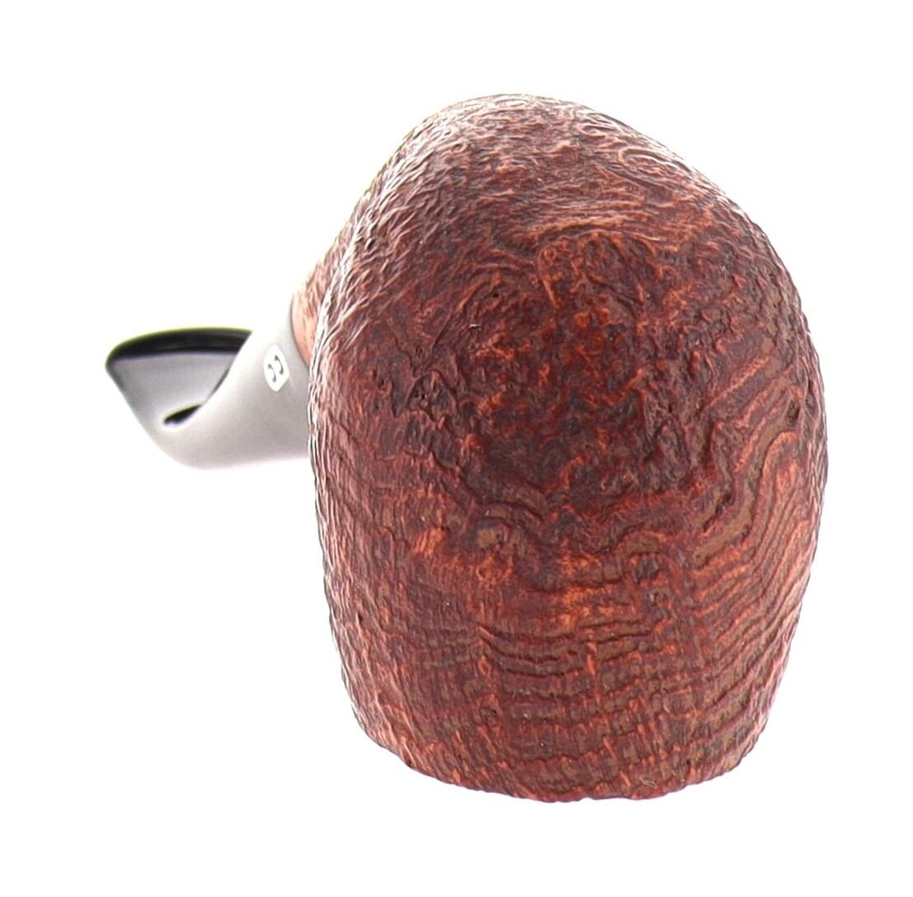 Pipe Chacom Flame Grain 268 brown sandblasted shape half bent apple 9mm