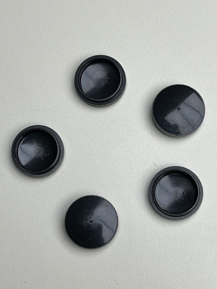 Set Of Five Threaded Dust Plugs for Microscope Nosepiece or Objective Turret