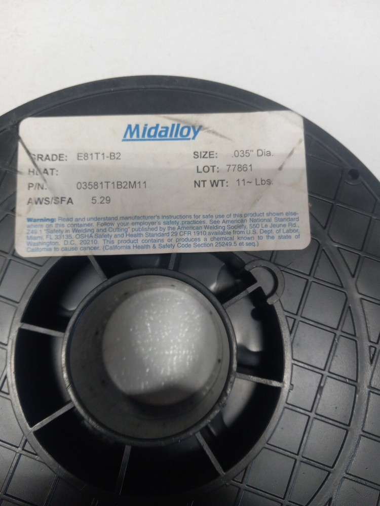 Midalloy E81t1-B2 .035 Dia Welding Wire 11 Lbs Spool