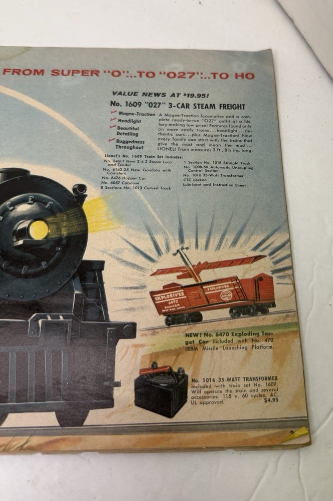 1959 ORIGINAL LIONEL MODEL RAILROAD TRAIN CATALOG