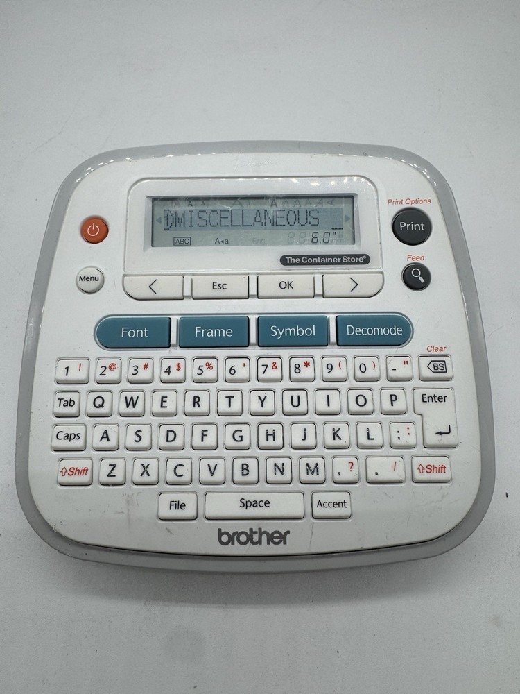 Brother P-Touch PT-D201 CS Label Maker - WORKING