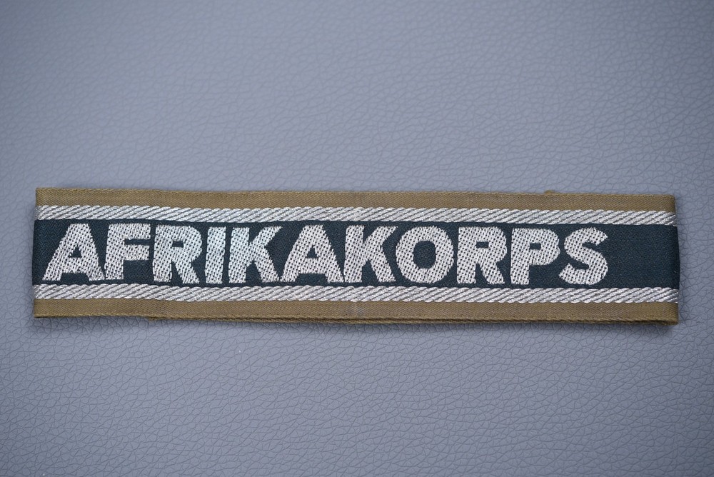 WWII GERMAN 'AFRIKAKORPS' CUFF TITLE
