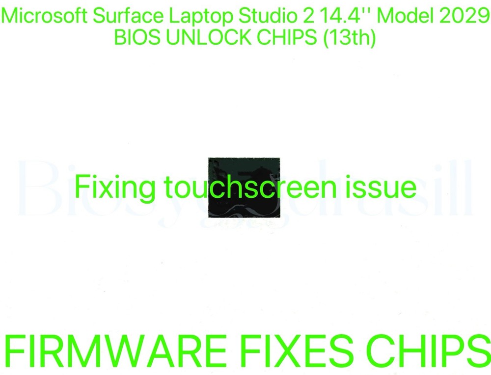 Microsoft Surface Laptop Studio 2 14.4’’ Model 2029, ADMIN NO PASSWORD BIOS CHIP