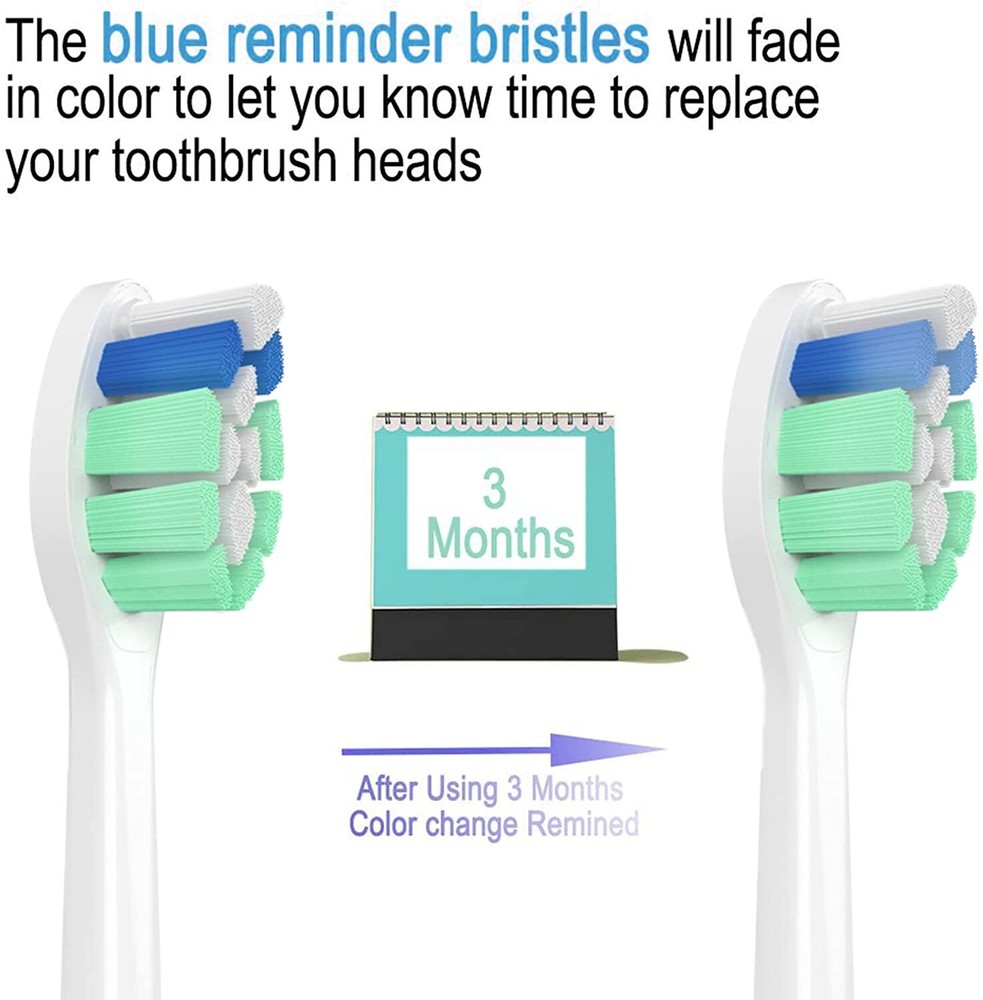 8PCS Toothbrush Refills for Philips Sonicare Electric Toothbrush